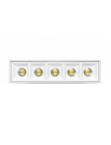 Napan Lux - Faretto LED da Incasso Lineare 5 Luci Bianco