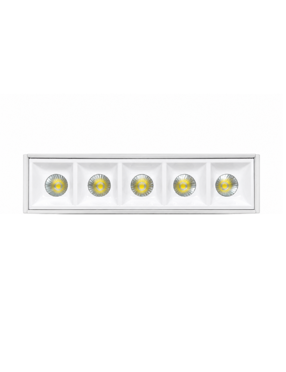 Napan Lux - Faretto LED da Incasso Lineare 5 Luci Bianco