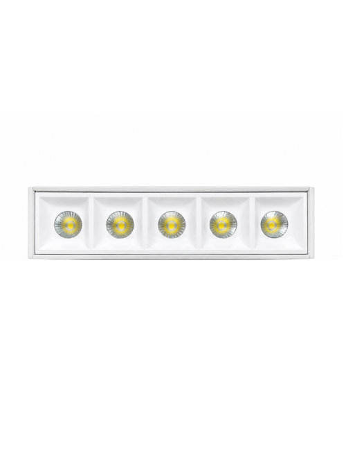 Napan Lux - Faretto LED da Incasso Lineare 5 Luci Bianco