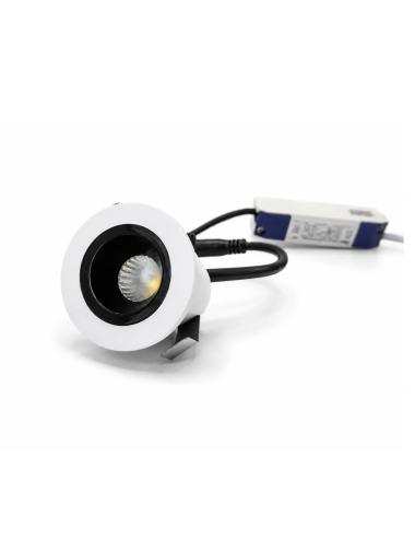 Napan Lux - Mini Faretto LED da Incasso Tondo Bianco 1,4W