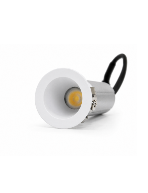 Napan Lux - Mini Faretto LED da Incasso Orientabile Alluminio Bianco