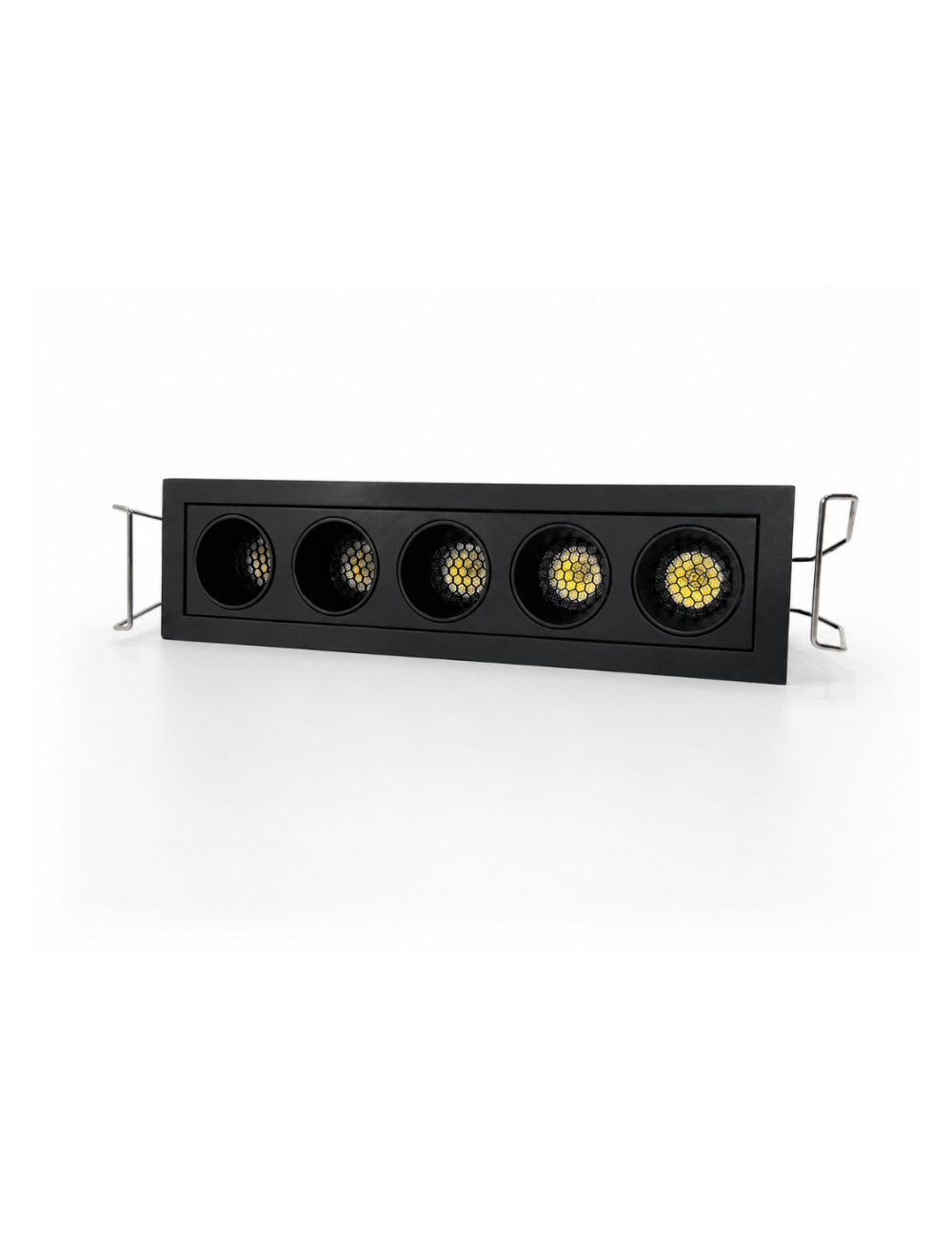 Napan Lux - Faretto LED da Incasso Lineare 5 Luci Nero