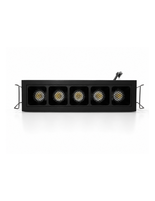 Napan Lux - Faretto LED da Incasso Italy 5 Luci Nero 10W