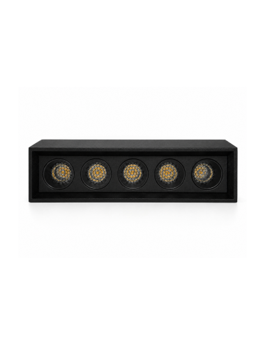 Napan Lux - Faretto LED a Binario Lineare 5 Luci Nero