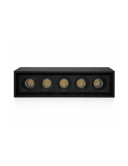 Napan Lux - Faretto LED a Binario Lineare 5 Luci Nero