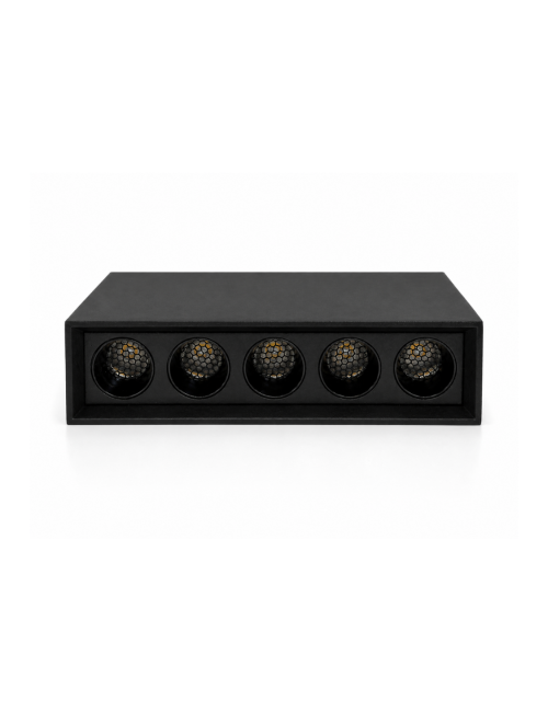 Napan Lux - Faretto LED a Binario Lineare 5 Luci Nero