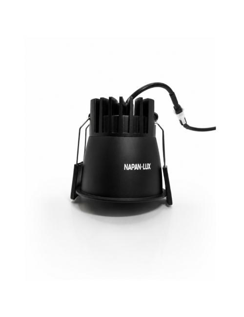 Napan Lux - Faretto LED da Incasso Nero con Driver