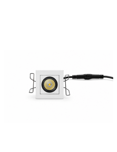 Napan Lux - Faretto LED da Incasso Singolo Quadrato Bianco 8W 3000K