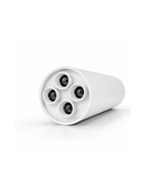 Napan Lux - Faretto LED da Soffitto Cilindrico Orientabile 4 Luci Bianco
