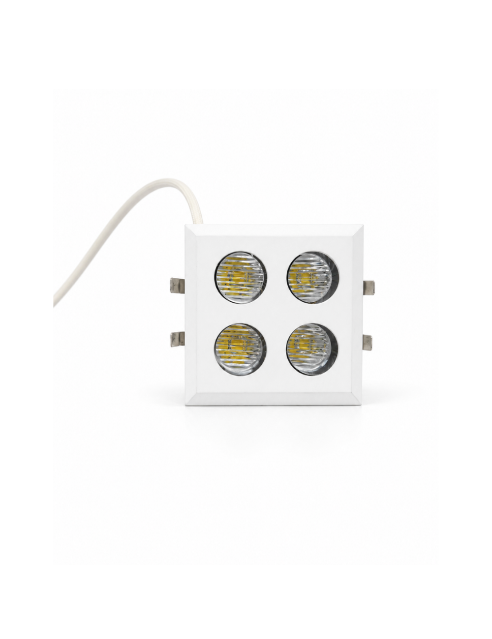 Napan Lux - Faretto LED da Incasso Quadrato 4 Luci Bianco